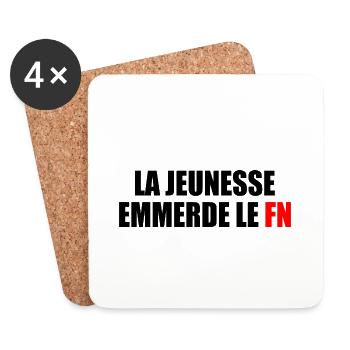 Fuck the National Front - Coasters (set of 4) - white - Front