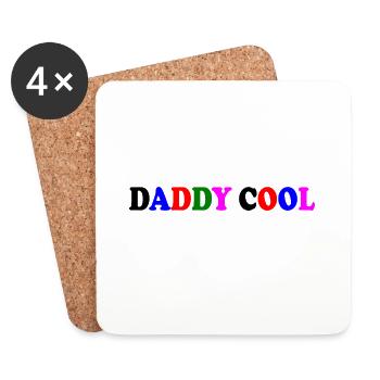 Daddy cool - Untersetzer (4er-Set) - Weiß - Vorne