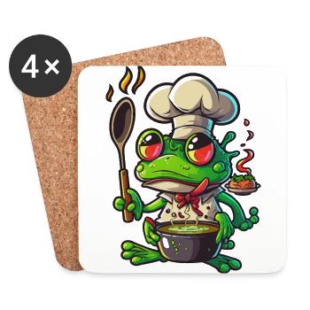 Cooking up a Leap - Coasters (set of 4) - white - Front