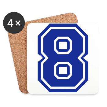 8 - Coasters (set of 4) - white - Front