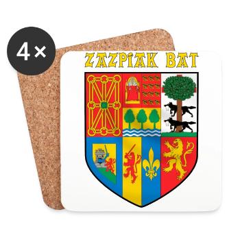 zazpiak bat - Coasters (set of 4) - white - Front