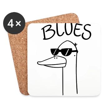Blues Goose - Untersetzer (4er-Set) - Weiß - Vorne