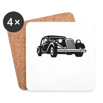 Je ne suis pas vieux je suis un classique Né en 1974 - Dessous de verre (lot de 4) - blanc - Devant