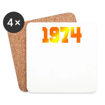 1974 Limitierte Auflage - Untersetzer (4er-Set) - Weiß - Vorne