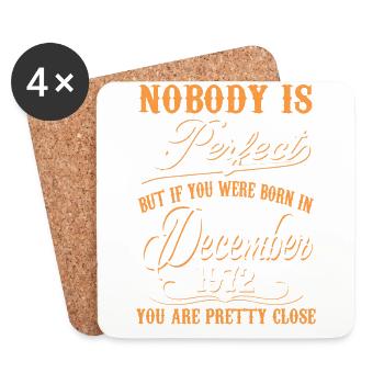 If You Born In November 1972 - Coasters (set of 4) - white - Front