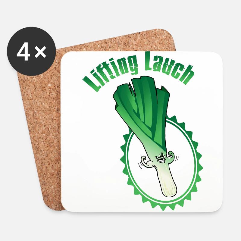 Lifiting Lauch - Untersetzer (4er-Set) - Weiß
