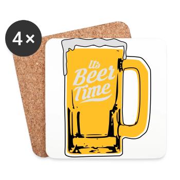 Beer design - Coasters (set of 4) - white - Front