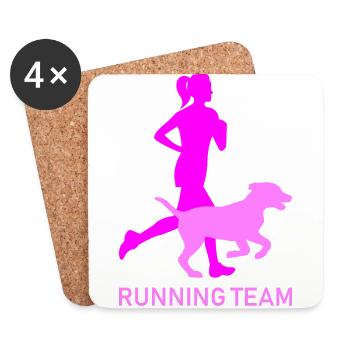 Running team - Coasters (set of 4) - white - Front