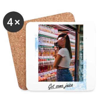 Got some juice - Coasters (set of 4) - white - Front