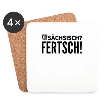 sächsischer Organsmus - Untersetzer (4er-Set) - Weiß - Vorne