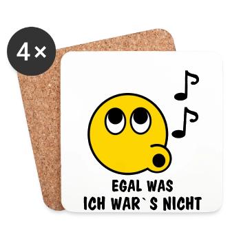 No matter what, I was not - Coasters (set of 4) - white - Front
