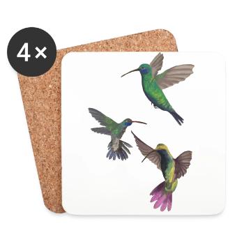KOLIBRIS - Untersetzer (4er-Set) - Weiß - Vorne