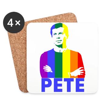 Pete Lgbt - Dessous de verre (lot de 4) - blanc - Devant
