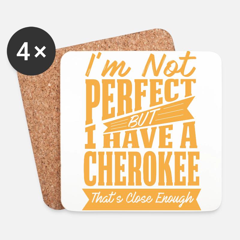 PERFEKT MIT CHEROKEE YY - Untersetzer (4er-Set) - Weiß