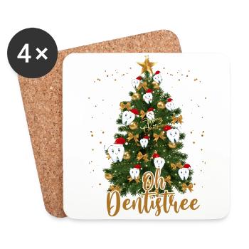 Oh Dentistree - Coasters (set of 4) - white - Front
