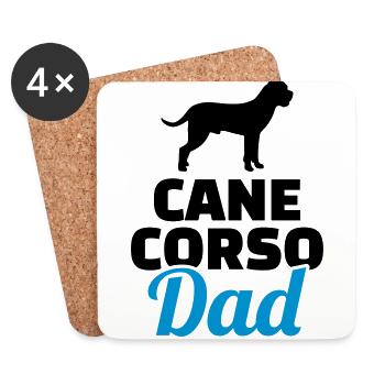 Cane Corso - Untersetzer (4er-Set) - Weiß - Vorne