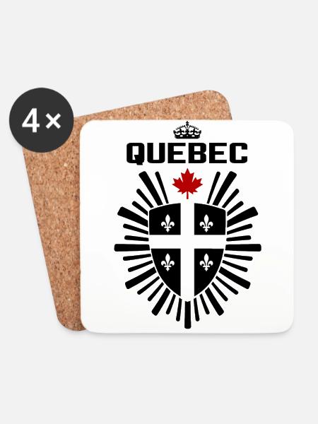 Quebec - Untersetzer (4er-Set) - Weiß