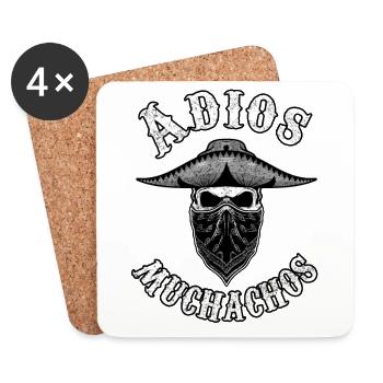 adios Muchachos - Untersetzer (4er-Set) - Weiß - Vorne