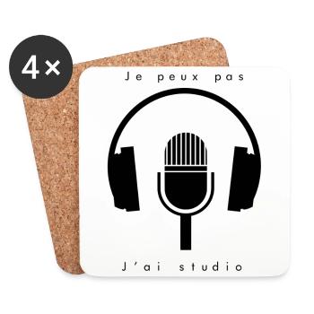 Je peux pas j'ai studio - Dessous de verre (lot de 4) - blanc - Devant
