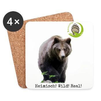 Katja Retter HWR transparent - Untersetzer (4er-Set) - Weiß - Vorne