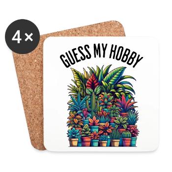 Guess My Hobby Plant Lover Florist Gardener - Coasters (set of 4) - white - Front