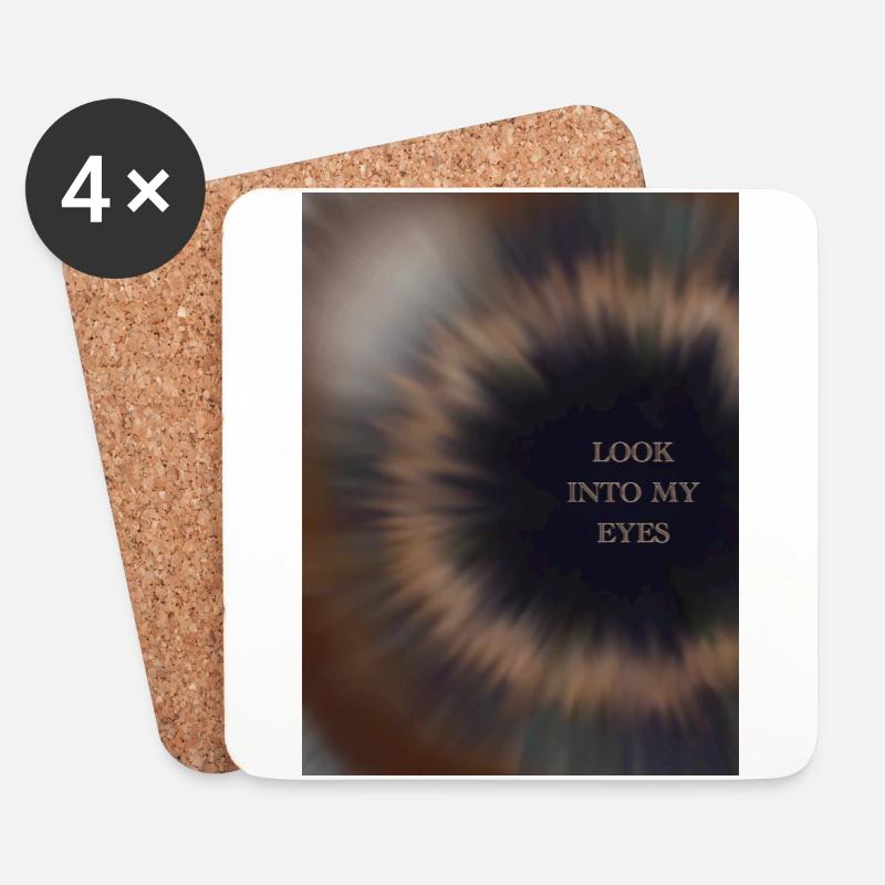 Look into My Eyes - Untersetzer (4er-Set) - Weiß