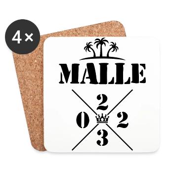Malle 2023 - Untersetzer (4er-Set) - Weiß - Vorne