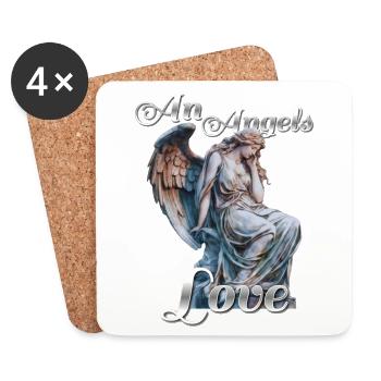 An Angels Love - Coasters (set of 4) - white - Front