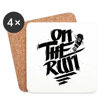 On The Run Graffiti Marker - Untersetzer (4er-Set) - Weiß - Vorne