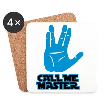 Call me Master - Untersetzer (4er-Set) - Weiß - Vorne