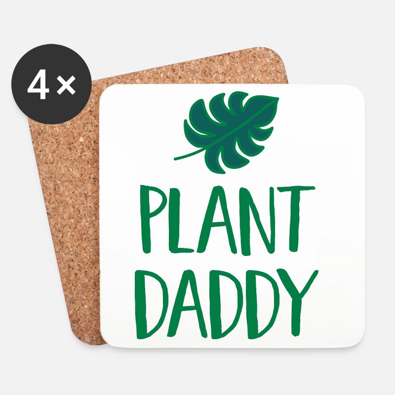 Plant Daddy - Untersetzer (4er-Set) - Weiß