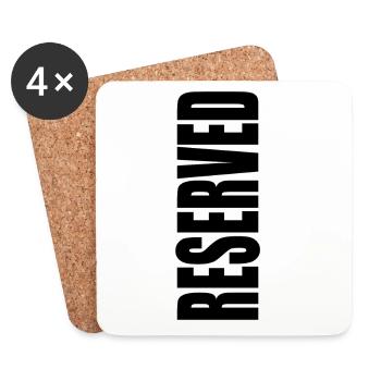 Reserved - Coasters (set of 4) - white - Front
