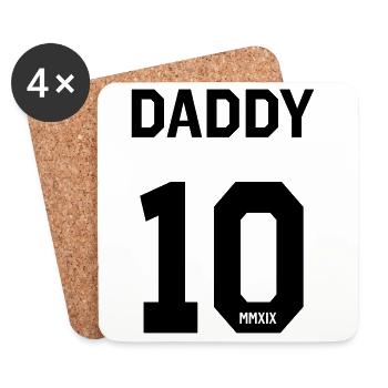 Daddy 2019 - Coasters (set of 4) - white - Front