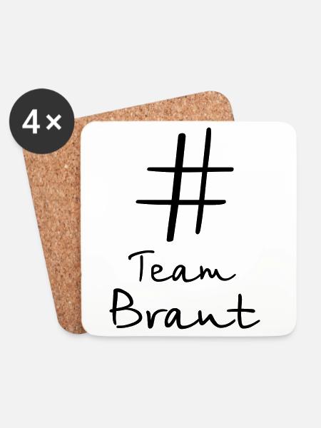 #Team Braut Junggesellenabschied Freundin Crew - Untersetzer (4er-Set) - Weiß