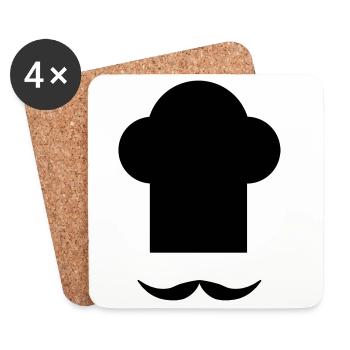 Cuisine - Coasters (set of 4) - white - Front