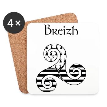 Britain - Coasters (set of 4) - white - Front