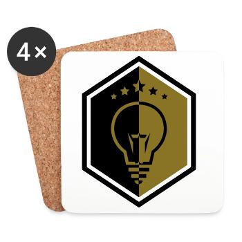 Electrician Electricity Elektriker Electricien Job - Coasters (set of 4) - white - Front