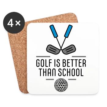 golf - Coasters (set of 4) - white - Front