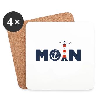 Moin - Untersetzer (4er-Set) - Weiß - Vorne