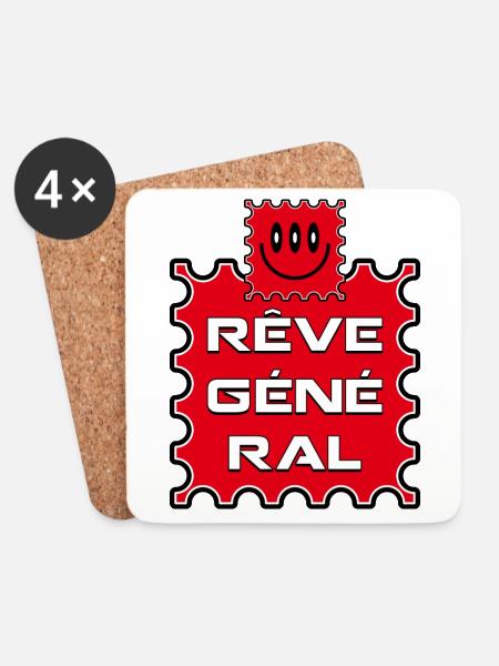 general dream - Coasters (set of 4) - white