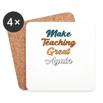 Inspire Great Teaching - Coasters (set of 4) - white - Front