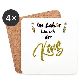 King Laboratory - Coasters (set of 4) - white - Front