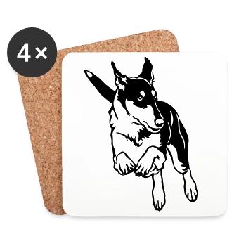 Collie - Coasters (set of 4) - white - Front