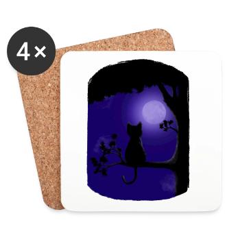 Nuit Purfect - Dessous de verre (lot de 4) - blanc - Devant