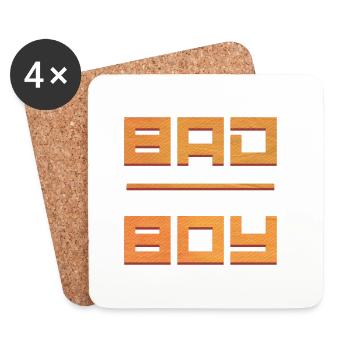 Bad Boy - Dessous de verre (lot de 4) - blanc - Devant