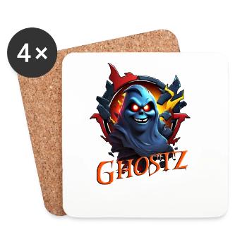 Ghostz2 - Untersetzer (4er-Set) - Weiß - Vorne