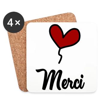 MASTER. MISTRESS. THANK YOU. THANK YOU MISTRESS - Coasters (set of 4) - white - Front