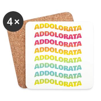 T-shirt Addolorata t-shirt effet vague cadeau - Dessous de verre (lot de 4) - blanc - Devant