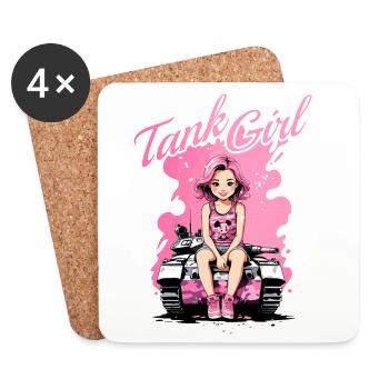 Tank Girl - Dessous de verre (lot de 4) - blanc - Devant
