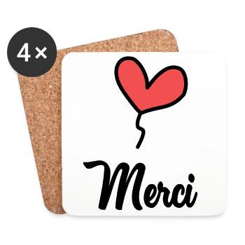 MISTRESS. MASTER. THANK YOU. THANK YOU MISTRESS - Coasters (set of 4) - white - Front